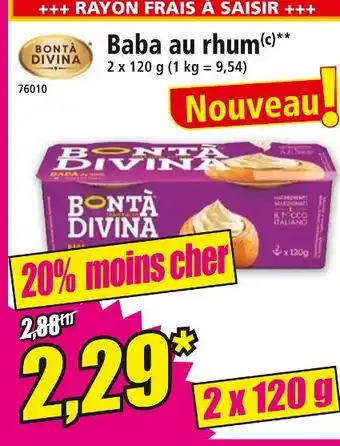 Norma BONTA DIVINA Baba au rhum offre