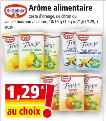 Norma DR OETKER Arôme alimentaire offre