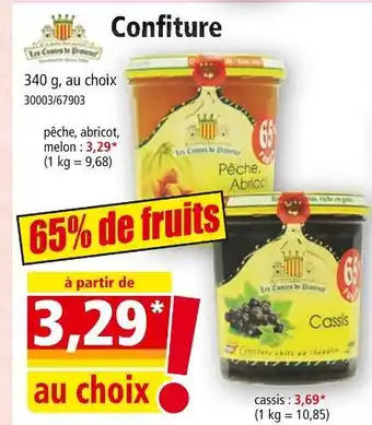 Norma LES COMTES DE PROVENCE Confiture offre