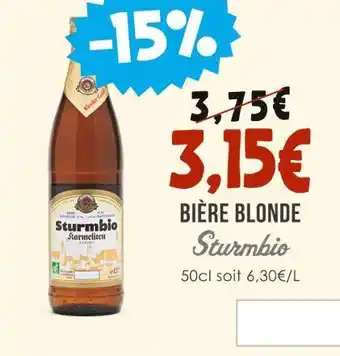Naturalia Sturmbio BIÈRE BLONDE offre