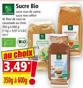 Norma BIO SONNE Sucre Bio offre