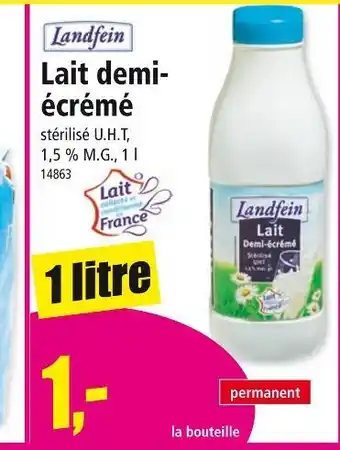 Norma LANDFEIN Lait demi-écrémé offre