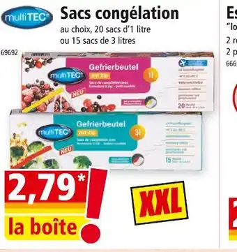 Norma multi TEC Sacs congélation offre