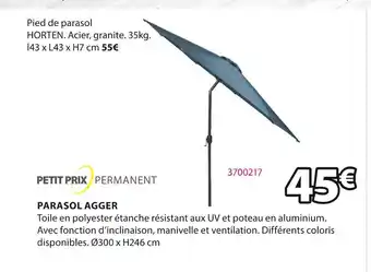 JYSK PARASOL AGGER offre