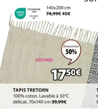 JYSK TAPIS TRETORN offre