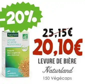 Naturalia Naturland LEVURE DE BIÈRE offre