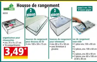 Norma TOPTEX Housse de rangement offre