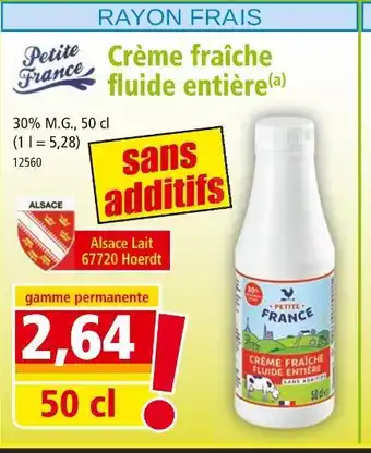 Norma PETITE FRANCE Crème fraîche fluide entière offre