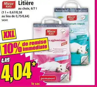 Norma MIEZE KATZ Litière offre