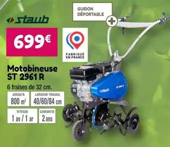 Point Vert staub Motobineuse ST 2961 R offre