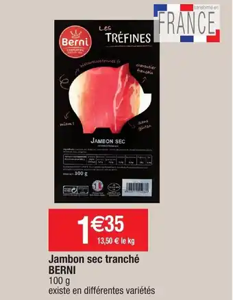 Migros Jambon sec tranché berni offre