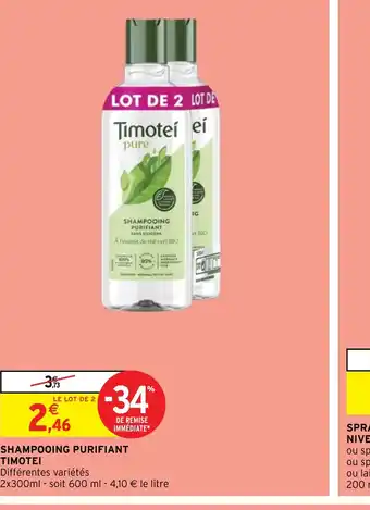 Intermarché Hyper SHAMPOOING PURIFIANT offre