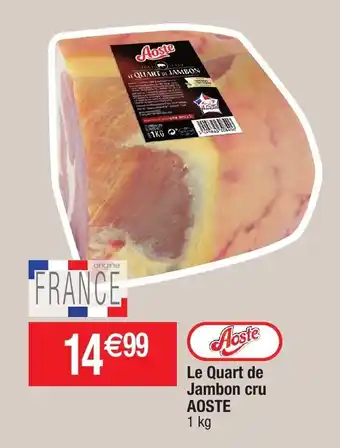 Migros Le quart de jambon cru aoste offre