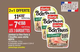 Migros Jambo le bon paris à l'étouffée sans nitrite herta offre