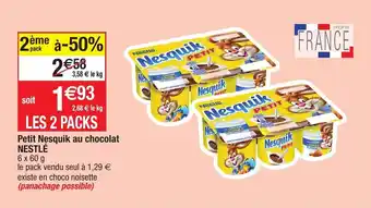 Migros Petit nesquik au chocolat nestlé offre