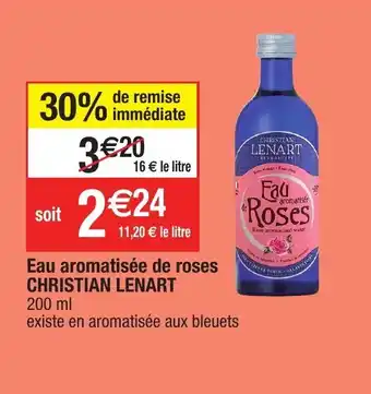 Migros Eau aromatisée de roses christian lenart offre
