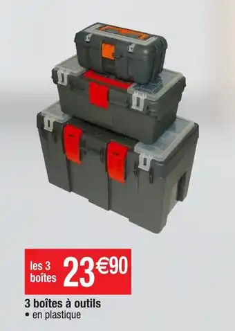 Migros 3 boîtes à outils offre
