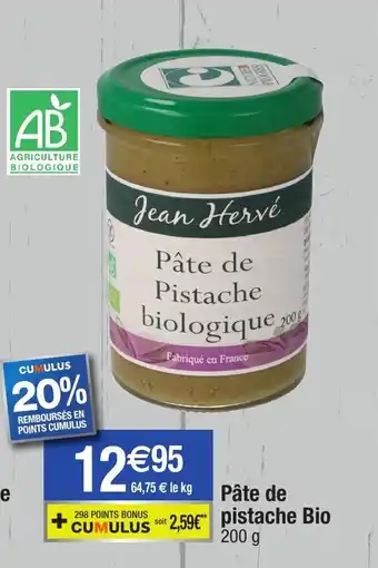 Migros Pâte de pistache bio offre