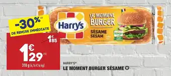 ALDI Le moment burger sésame offre