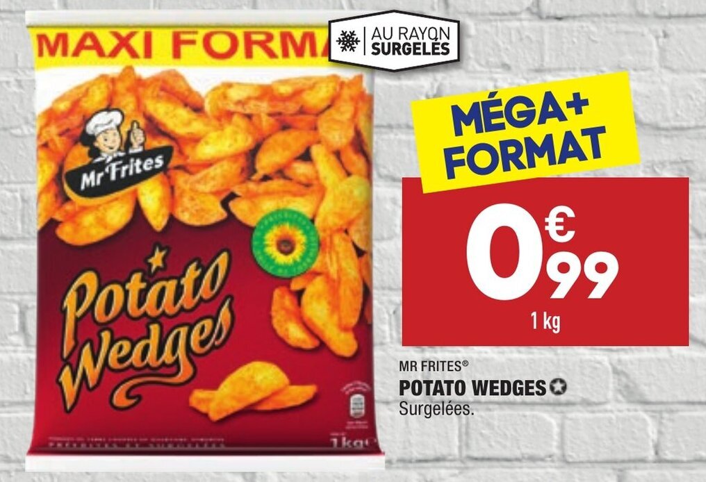 Promo Potato wedges chez ALDI