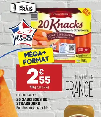 20 Saucisses de strasbourg