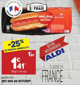 Hot dog au kerchup