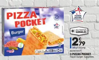 ALDI 3 Pizzas pocket offre