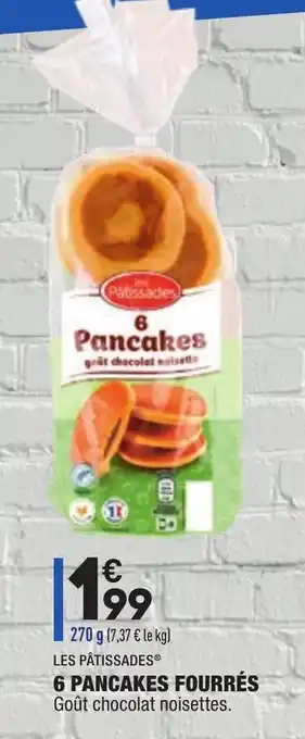 6 Pancakes fourrés