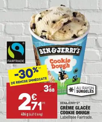 ALDI Crème glacée cookie dough offre