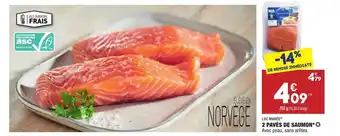 ALDI 2 Pavés de saumon offre