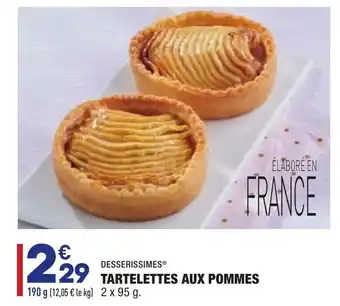 ALDI Tartelettes aux pommes offre