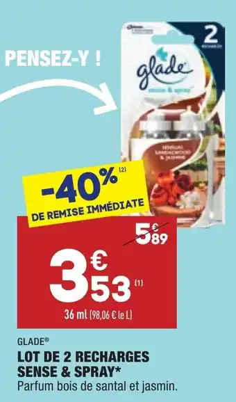Lot de 2 recharges sense & spray