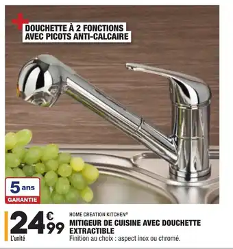 ALDI Mitigeur de cuisine avec douchette extractible offre