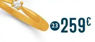 E.Leclerc bague diamant 0,05 ct, taille 54, or jaune 2,14 g offre