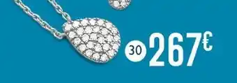 E.Leclerc collier diamants 0,14 ct, 42 cm, or gris 1,59 g offre