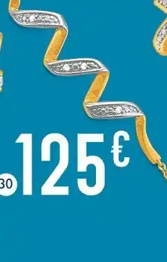 E.Leclerc bracelet diamants 0,01 ct, 18 cm, or jaune et rhodié 1,06 g offre