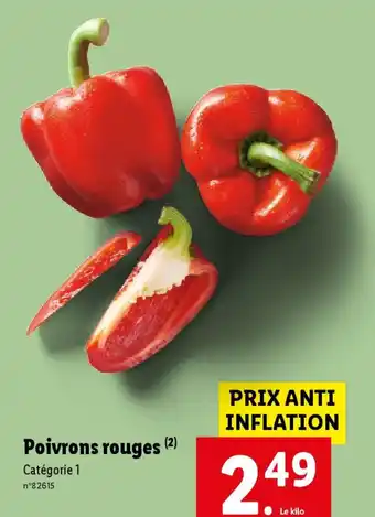 Lidl Poivrons rouges offre