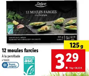 Lidl 12 moules farcies offre