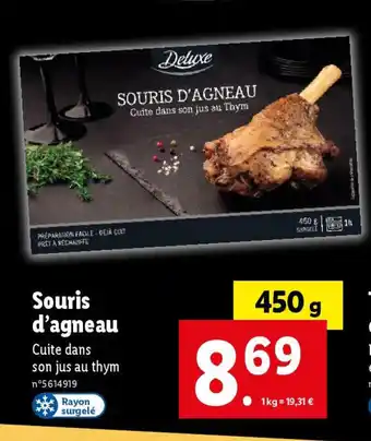 Lidl Souris d'agneau offre