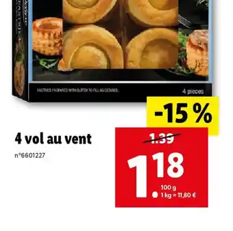 Lidl 4 vol au vent offre