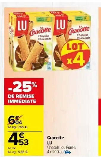 Carrefour Market Cracotte LU offre