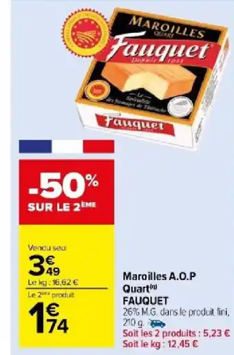 Maroilles A.O.P Quart FAUQUET