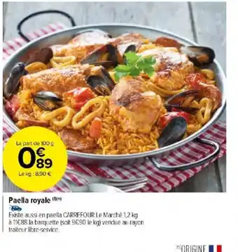 Carrefour Market Paella royale offre