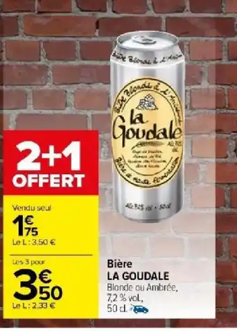 Carrefour Market Bière LA GOUDALE offre