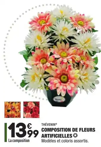 ALDI Composition de fleurs artificielles offre