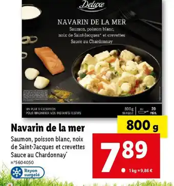 Lidl Navarin de la mer offre