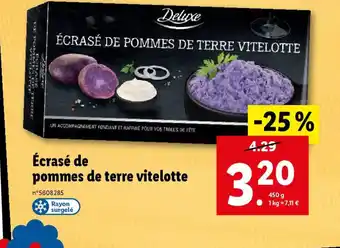 Lidl Écrasé de pommes de terre vitelotte offre