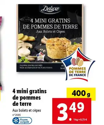 Lidl 4 mini gratins de pommes de terre offre