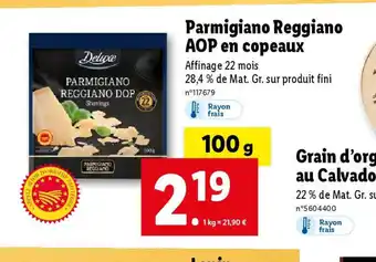 Lidl Parmigiano Reggiano AOP en copeaux offre