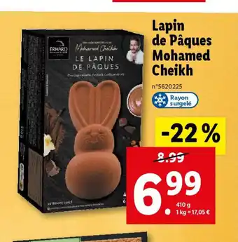 Lidl Lapin de Pâques Mohamed Cheikh offre